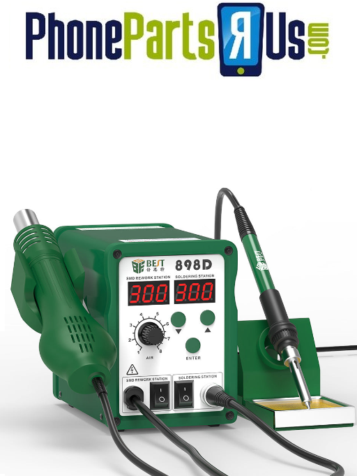 BEST-898D 2 in 1 LED display hot air gun BGA rework station