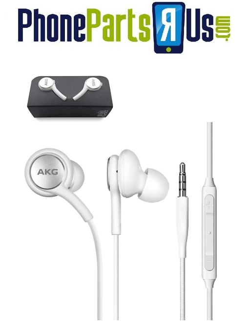 AKG Galaxy S10 Stereo Headphones with Microphone and Volume Buttons (White)