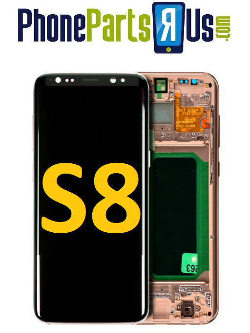 Samsung Galaxy S8 OLED Assembly With Frame (All Colors)