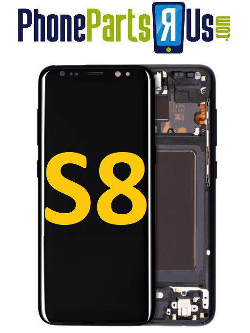 Samsung Galaxy S8 OLED Assembly With Frame (All Colors)