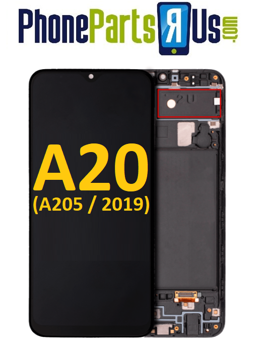 Samsung Galaxy A20 (A205 / 2019) OLED Screen Assembly With Frame
