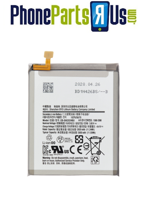 Samsung Galaxy A10E (A102 / 2019) Battery Replacement (EB-BA202ABU)