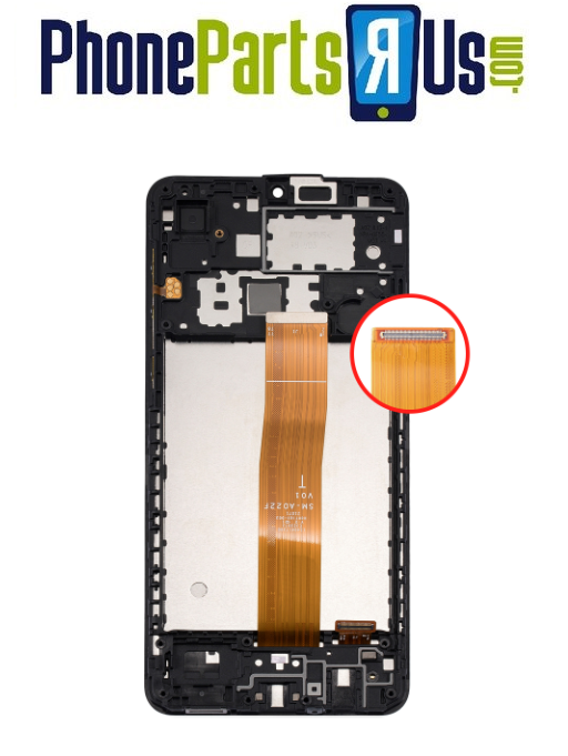 Samsung Galaxy A02 (A022/2020) LCD Assembly With Frame