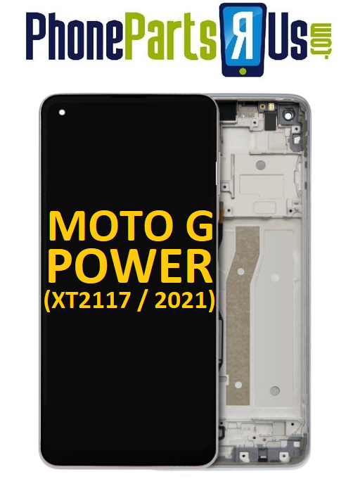Moto Power G  (XT2117 / 2021) LCD Assembly With Frame