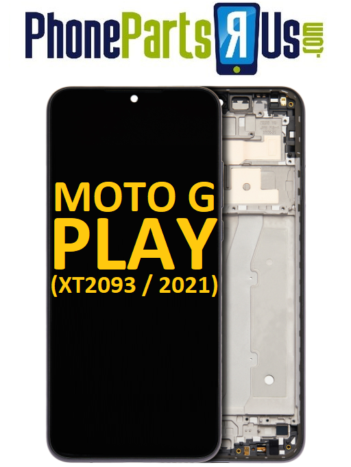 Moto G Play (XT2093 / 2021) LCD Assembly With Frame