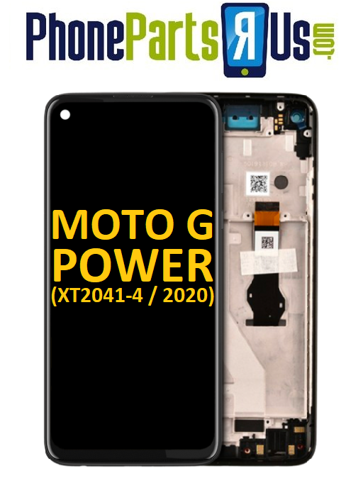 Moto G Power (XT2041-4 / XT2041-6 / XT2041-7 / XT2041DL / 2020) LCD Assembly With Frame
