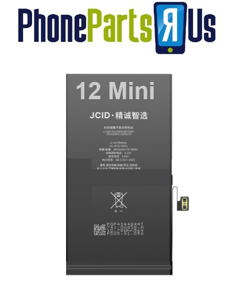 iPhone 12 Mini Battery – JCID Diagnosable Battery  – 2227mAh – (No Pop-Up)