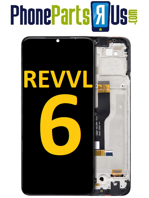 Revvl 6  LCD Assembly With Frame