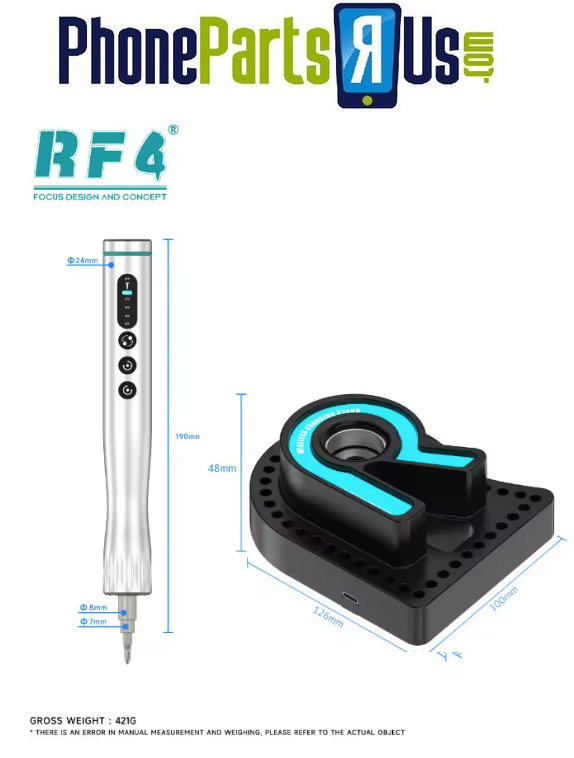 RF4 Electric Screwdriver Set, High-Performance Power, Four-speed Adjustable, High-Hardness S2 Steel Drill Bits RF-ED4S