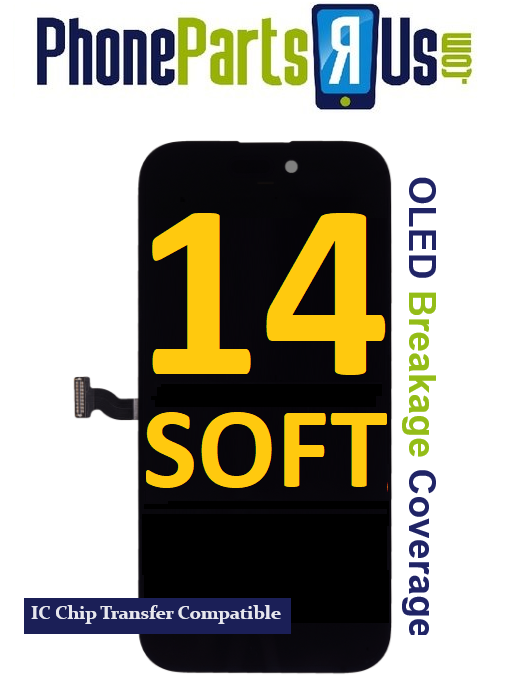iPhone 14 OLED Assembly (Premium Soft OLED) Chip Transfer (OLED Breakage Warranty)