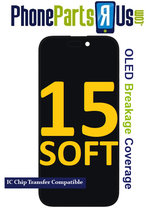 iPhone 15 Screen Replacement Soft (Compatible for IC Chip Transfer)(OLED Breakage Warranty)