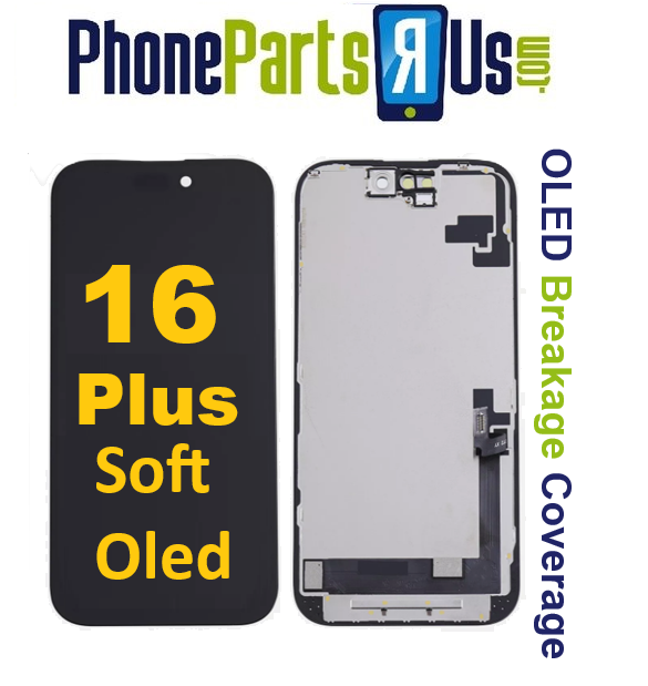 iPhone 16 Plus Soft OLED Screen (OLED Breakage Warranty)