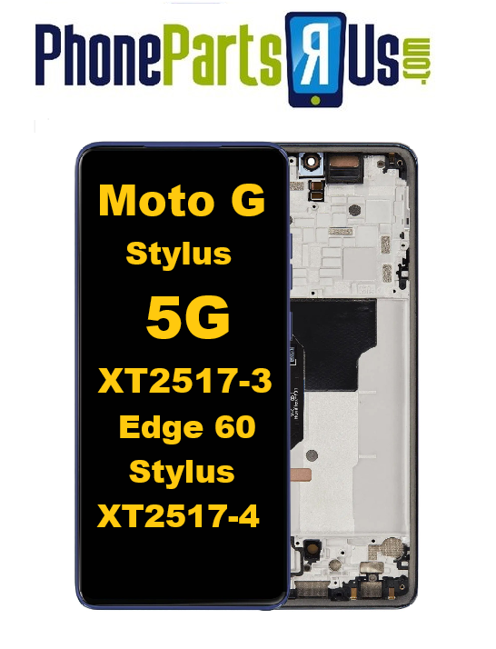 Moto G Stylus 5G (XT2517-3 / 2025) / Motorola Moto Edge 60 Stylus (XT2517-4 / 2025) OLED Assembly with Frame