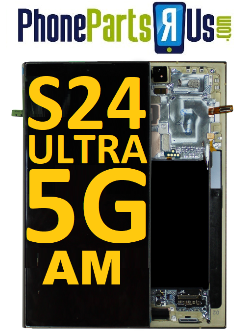 Samsung Galaxy S24 Ultra OLED Assembly With Frame (All Colors) (Aftermarket)