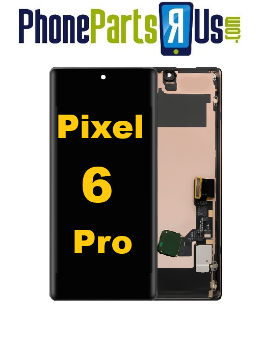 Google Pixel 6 Pro OLED Assembly with Frame (With Fingerprint Sensor) (Premium)