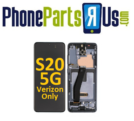 Samsung Galaxy S20 5G OLED Assembly with Frame (Verizon 5G UW) (All Colors)
