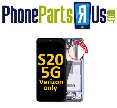 Samsung Galaxy S20 5G OLED Assembly with Frame (Verizon 5G UW) (All Colors)